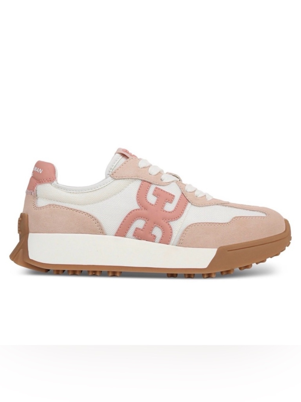 Sam Edelman Langley 3 Sneakers Blush Mesh Suede EUC. Size 7.5